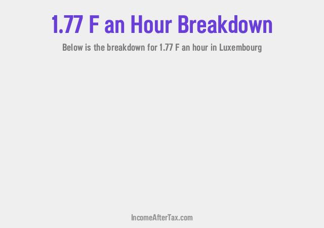 How much is F1.77 an Hour After Tax in Luxembourg?