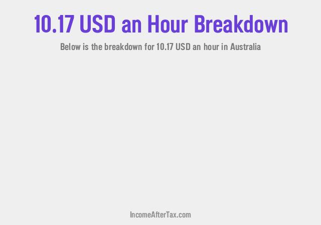 How much is $10.17 an Hour After Tax in Australia?