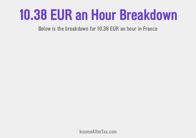 How much is €10.38 an Hour After Tax in France?