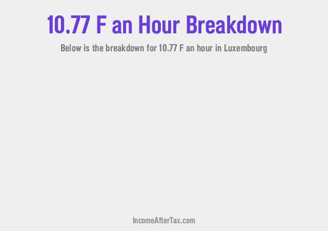 How much is F10.77 an Hour After Tax in Luxembourg?