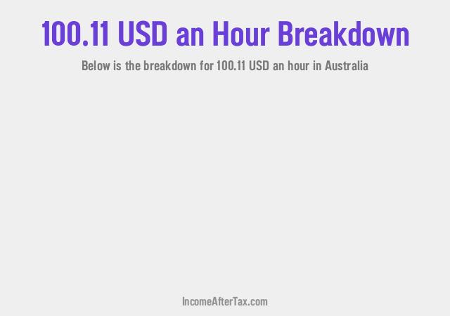 How much is $100.11 an Hour After Tax in Australia?