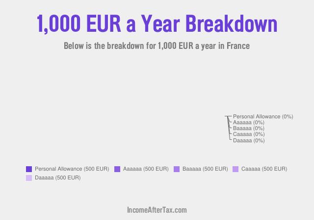 How much is €1,000 a Year After Tax in France?