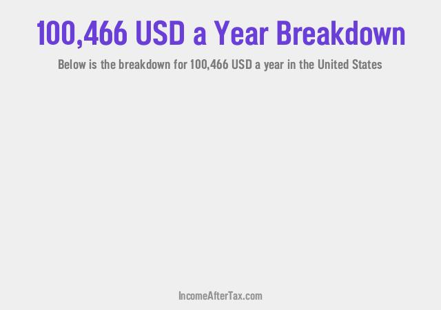 How much is $100,466 a Year After Tax in the United States?