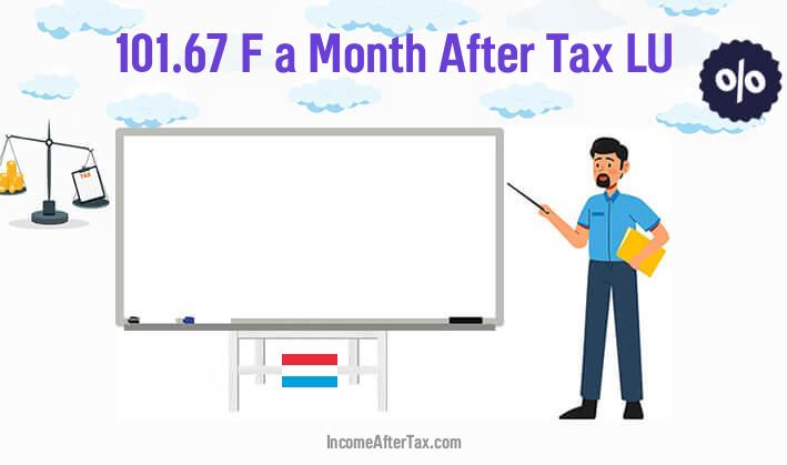 F101.67 a Month After Tax LU