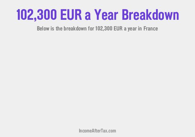 How much is €102,300 a Year After Tax in France?