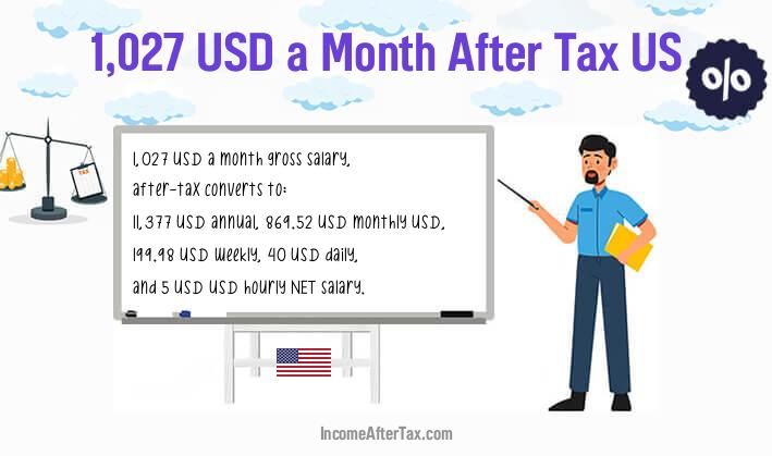 $1,027 a Month After Tax US