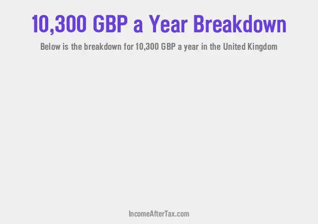 £10,300 a Year After Tax in the United Kingdom Breakdown
