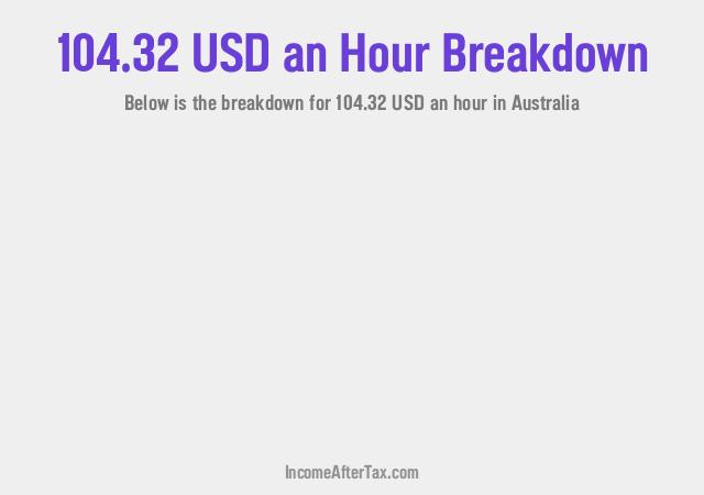 How much is $104.32 an Hour After Tax in Australia?