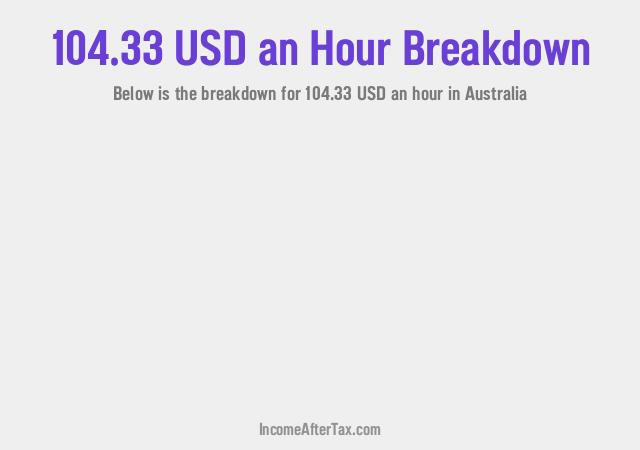 How much is $104.33 an Hour After Tax in Australia?