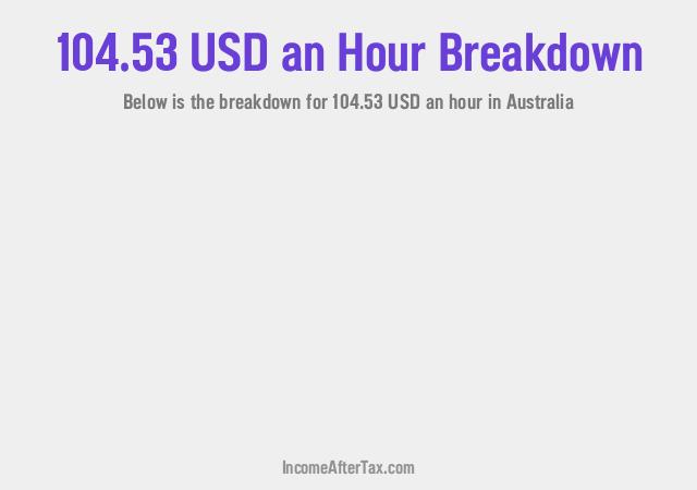 How much is $104.53 an Hour After Tax in Australia?