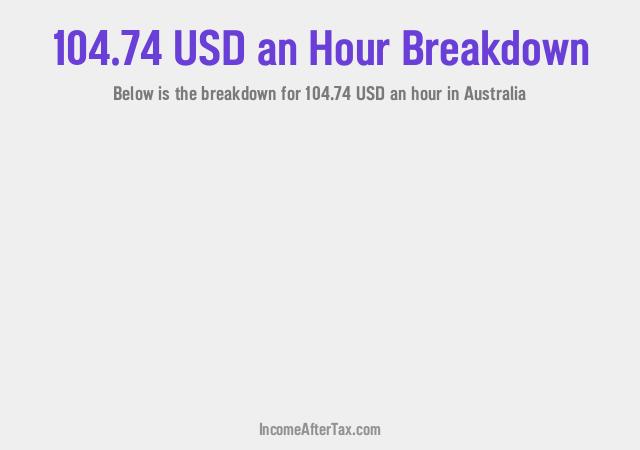 How much is $104.74 an Hour After Tax in Australia?