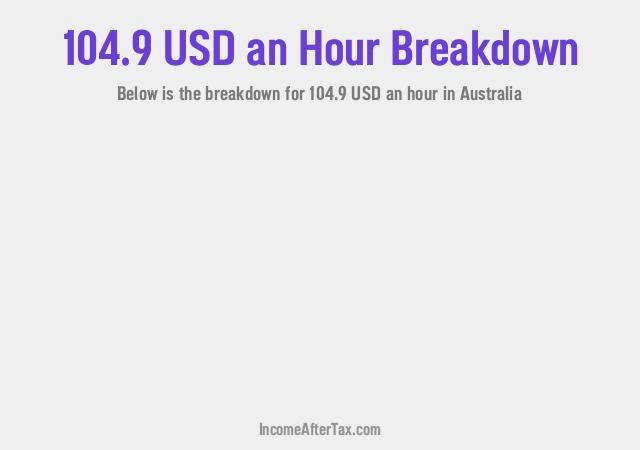 How much is $104.9 an Hour After Tax in Australia?