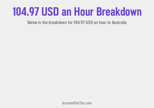 How much is $104.97 an Hour After Tax in Australia?