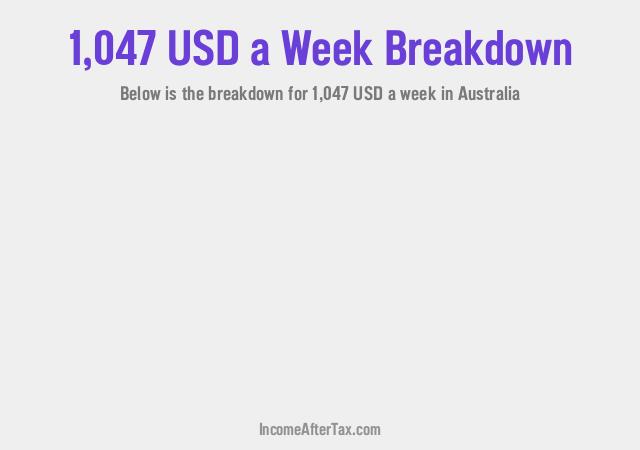 How much is $1,047 a Week After Tax in Australia?