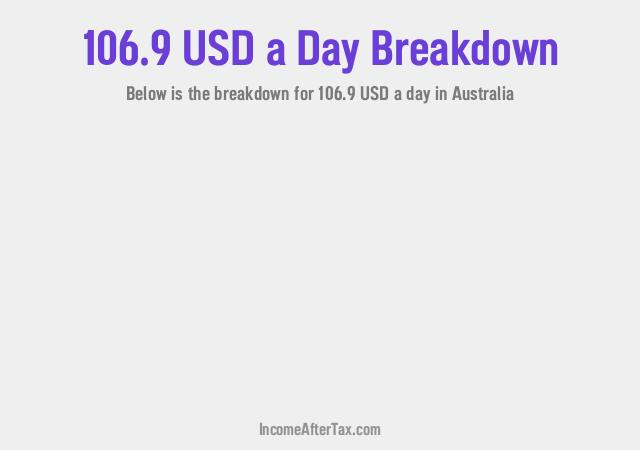 How much is $106.9 a Day After Tax in Australia?