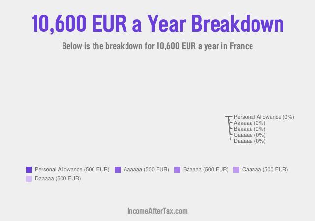 How much is €10,600 a Year After Tax in France?