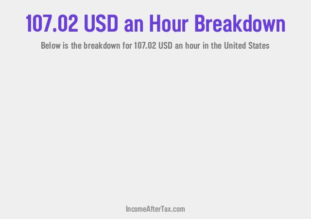 How much is $107.02 an Hour After Tax in the United States?