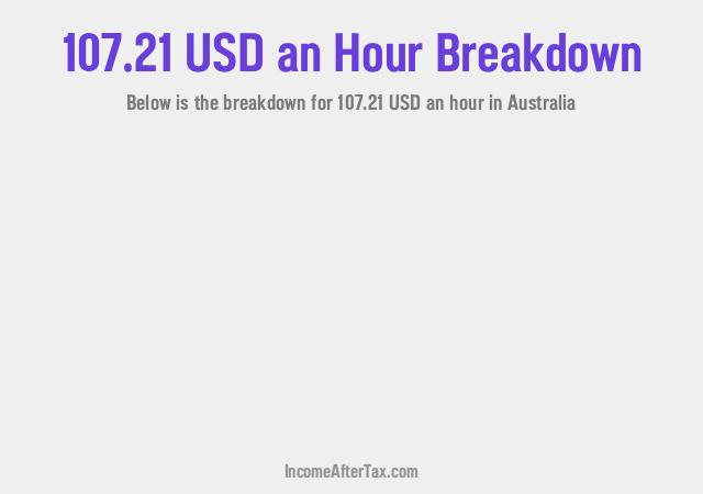 How much is $107.21 an Hour After Tax in Australia?