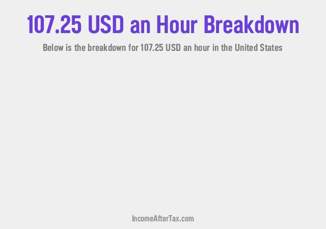 How much is $107.25 an Hour After Tax in the United States?