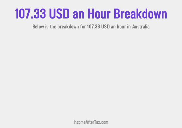 How much is $107.33 an Hour After Tax in Australia?