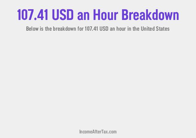 How much is $107.41 an Hour After Tax in the United States?