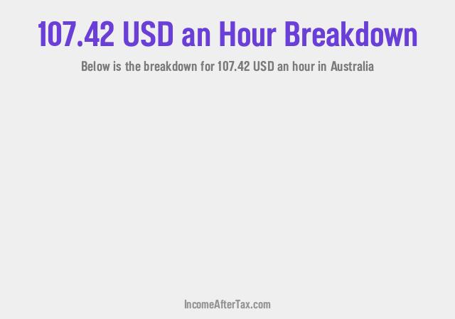 How much is $107.42 an Hour After Tax in Australia?