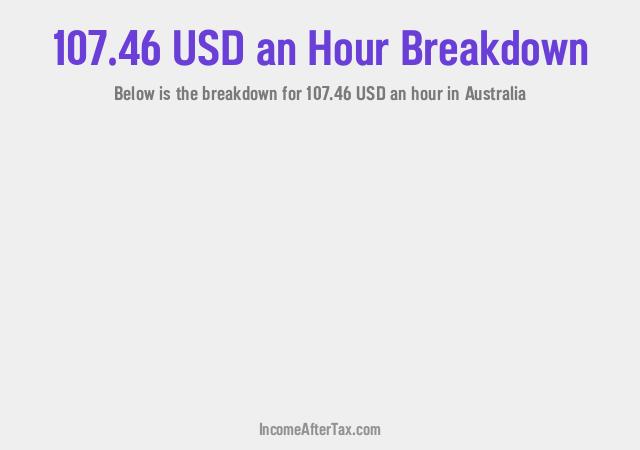 How much is $107.46 an Hour After Tax in Australia?