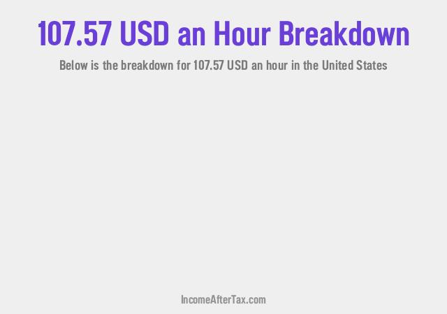 How much is $107.57 an Hour After Tax in the United States?