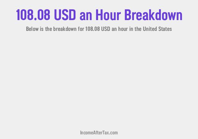 How much is $108.08 an Hour After Tax in the United States?