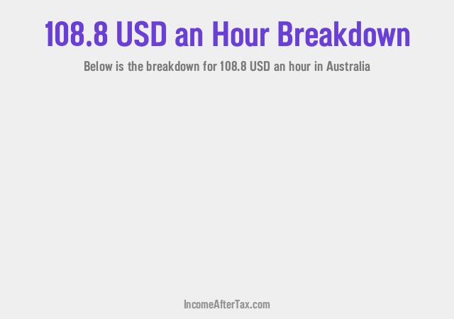 How much is $108.8 an Hour After Tax in Australia?