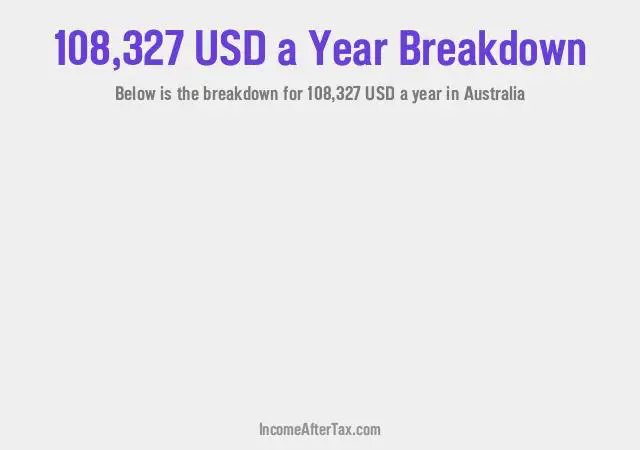 How much is $108,327 a Year After Tax in Australia?
