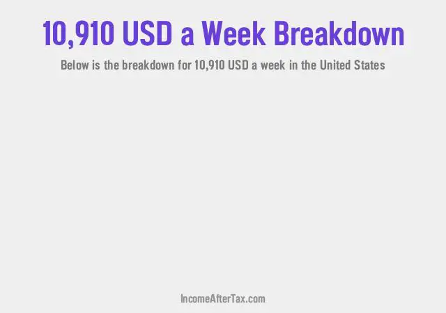 How much is $10,910 a Week After Tax in the United States?