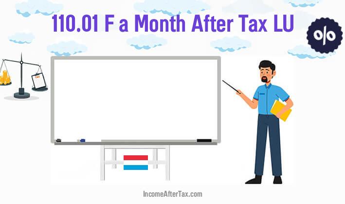 F110.01 a Month After Tax LU