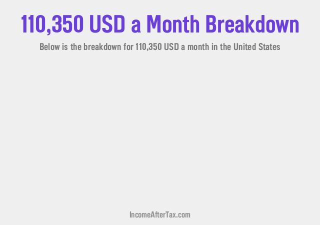 How much is $110,350 a Month After Tax in the United States?