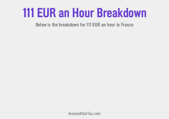 How much is €111 an Hour After Tax in France?