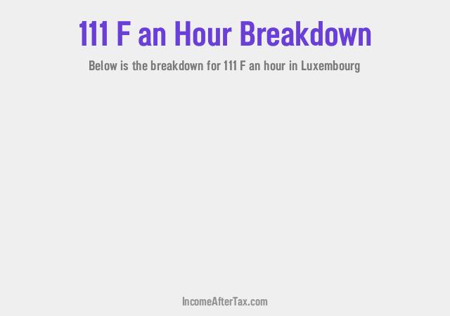 How much is F111 an Hour After Tax in Luxembourg?