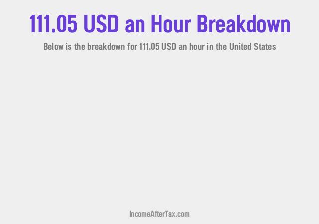 How much is $111.05 an Hour After Tax in the United States?