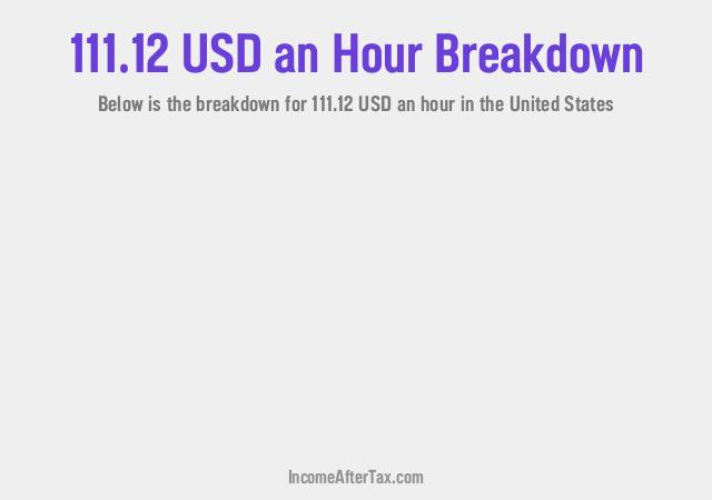 How much is $111.12 an Hour After Tax in the United States?