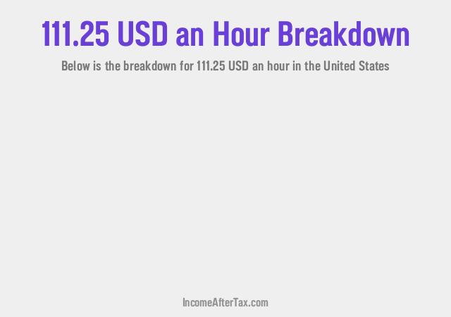 How much is $111.25 an Hour After Tax in the United States?
