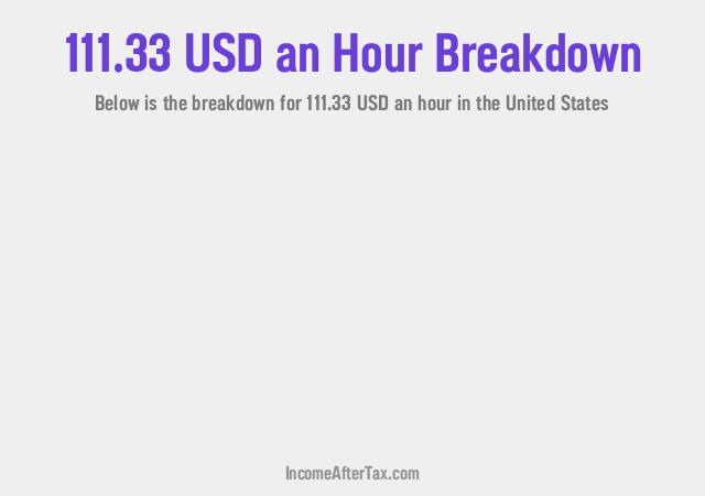 How much is $111.33 an Hour After Tax in the United States?