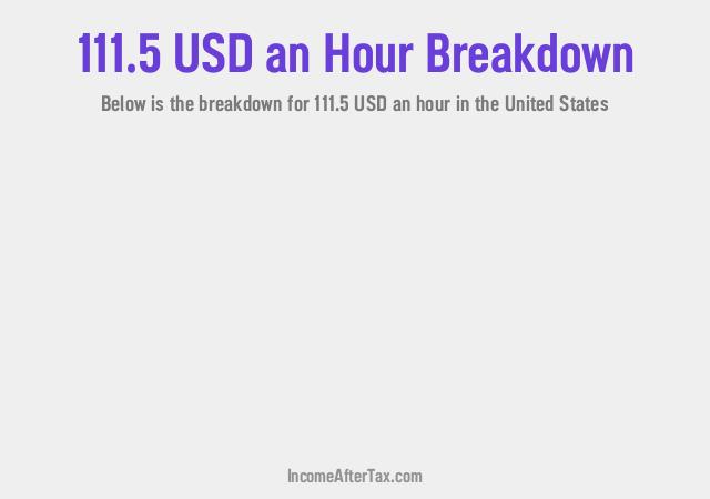How much is $111.5 an Hour After Tax in the United States?