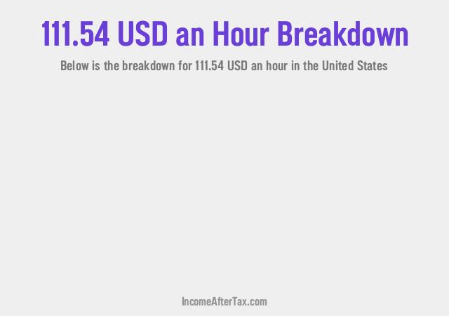 How much is $111.54 an Hour After Tax in the United States?
