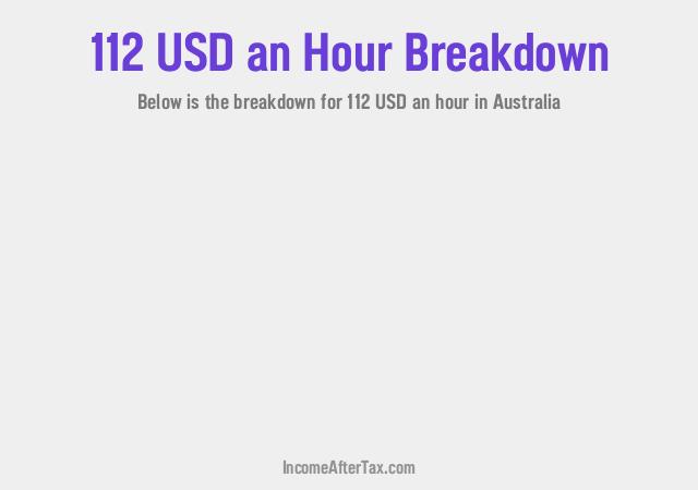 How much is $112 an Hour After Tax in Australia?