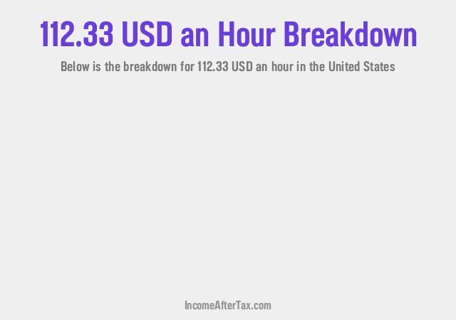 How much is $112.33 an Hour After Tax in the United States?