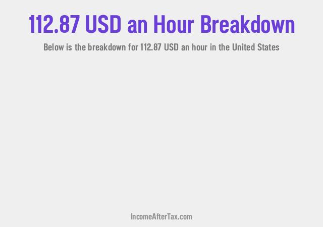 How much is $112.87 an Hour After Tax in the United States?