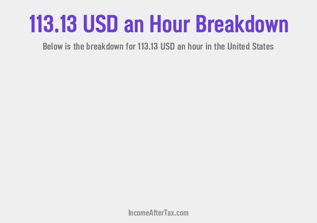 How much is $113.13 an Hour After Tax in the United States?