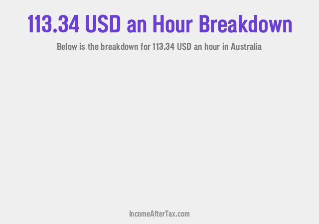 How much is $113.34 an Hour After Tax in Australia?