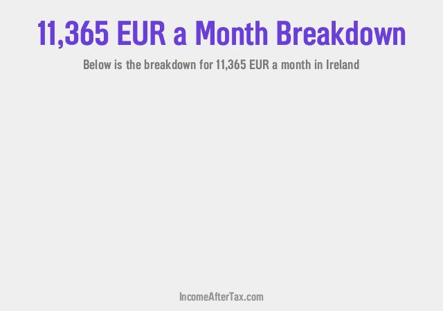 How much is €11,365 a Month After Tax in Ireland?