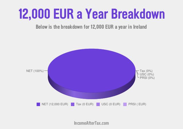 How much is €12,000 a Year After Tax in Ireland?