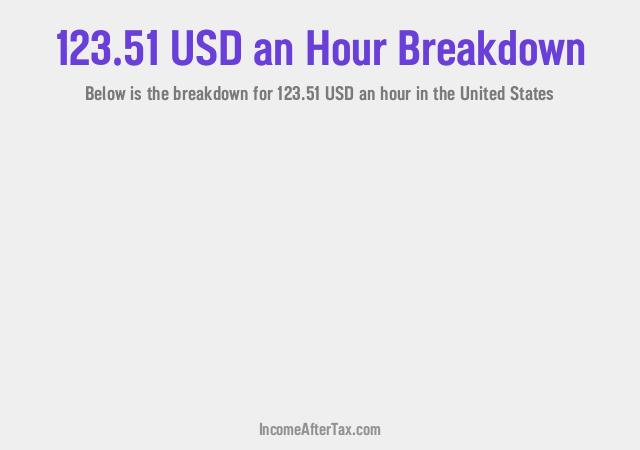 How much is $123.51 an Hour After Tax in the United States?